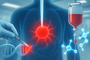 Illustration representing cancer treatment and hope